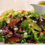 Lettuce Salad with Goat Cheese Grapefruit and Pomegranate Seeds recipe