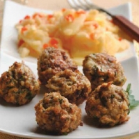 Italian Turkey Meatballs with Braised Apples Dinner