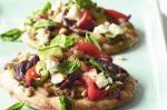 American Mediterranean Lamb Pizza Recipe Appetizer