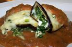 Australian Eggplant Rollups With Roasted Tomato Sauce Appetizer