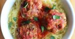 Canadian Comfort Gone Paleo Meatballs Marinara Over Spaghetti Squash Noodles Appetizer