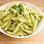 Healthy Dinner Nutfree Broccoli Pesto Pasta recipe