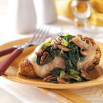 American Spinach and Mushroom Smothered Chicken Dinner
