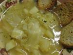 French Potato Cabbage Soup Appetizer