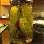 American Garlic Dill Pickles Appetizer