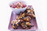 American Spicy Wings With Asian Coleslaw Recipe Appetizer