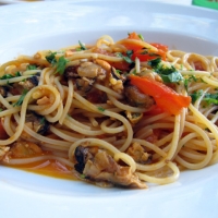 American Mussel Pasta Dinner