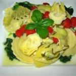 Italian Artichokes in a Garlic and Olive Oil Sauce Recipe Dinner