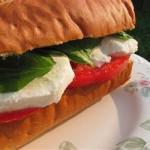Italian Basil Tomato and Mozzarella Sandwich Recipe Appetizer