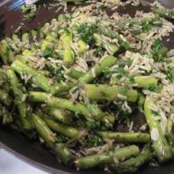 Canadian Asparagus Rice with Pesto Dinner