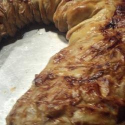 Canadian Traditional Apple Strudel with Extended Strudel Pastry Dessert