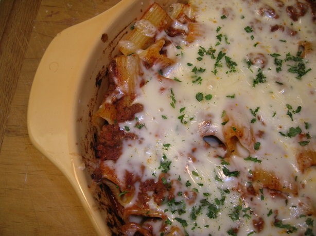 American Awesome Cheesy Rigatoni Bake Dinner