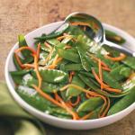 American Snow Pea and Carrot Saute Appetizer