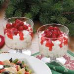 American Snowy Cherry Trifles Dinner