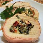 British Stuffed Chicken with Feta Spinach and Sundried Tomato Appetizer