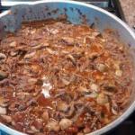 Chilean Deshebrada Meat with Mushrooms Appetizer