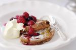 French Panettone French Toast With Mixed Berries Recipe Dessert