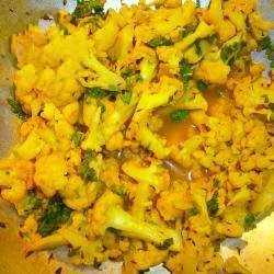 Indian Cauliflower with Spices Appetizer