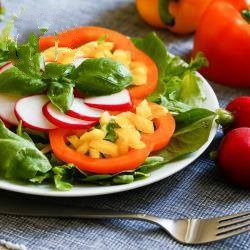 Indian Salad Pepper and Radish Appetizer