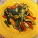 American Courgettes and Peppers of the Season to the Cartoccio Dinner