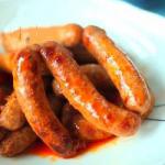 American Homemade Merguez spicy Sausage Appetizer