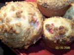 American Strawberry Sweetheart Streusel Muffins Dessert
