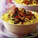Canadian Tagliatelle with Mushrooms Mixed and Marsala Dinner