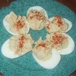 French Salmon Deviled Eggs with Homemade Mayonnaise Recipe Appetizer