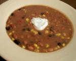 Mexican Spicy Healthy Taco Bean Soup Dinner
