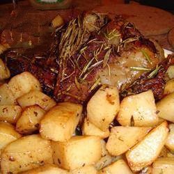 American Lamb with Orange in the Oven with Potatoes Appetizer