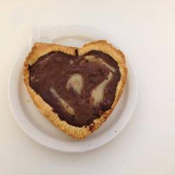 American Romantic Tart with Chocolate and Pears Dessert