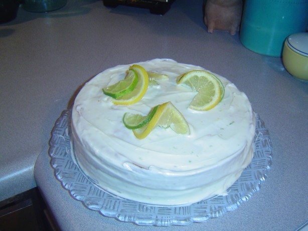 British Lemonlime Layer Cake Dessert