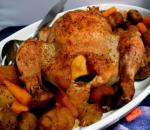British Ruth Reichls Roast Chicken With Potatoes  Onions Dinner