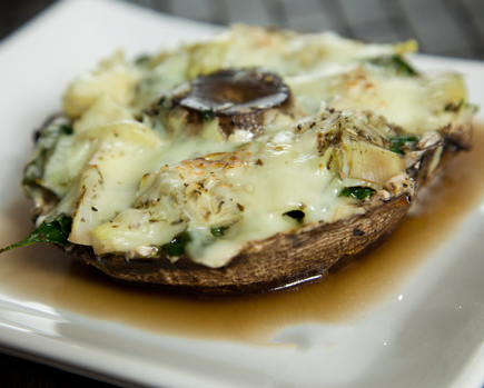 Canadian Portobello Mushroom Pizza Appetizer