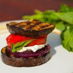 Canadian Bbq Eggplant Stack Appetizer