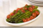 American Asparagus and Roasted Tomatoes with Citrus Dessert