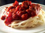 Slow Cooker crock Pot Spaghetti Sauce With Marvelous Meatballs recipe