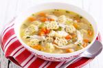 American Chicken And Vegetable Soup With Pasta Recipe Appetizer