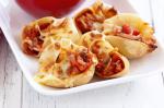 American Pizzafilled Pasta Shells Recipe Appetizer