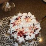 Macedonian Fruit Salad with Whipped Cream Dessert