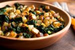 American Sauteed Potatoes With Black Kale and Nigella Recipe Appetizer