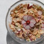 American Kohlrabi Salad with Yoghurt Dressing Appetizer