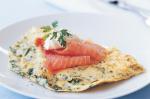 American Fines Herbes And Gruyere Omelette With Smoked Salmon Recipe Appetizer