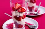 American Strawberry And Butternut Mascarpone Parfait Recipe Dessert