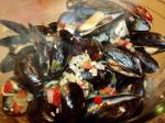 American Mussels With Tomato  White Wine Sauce Appetizer