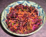 Japanese Red Cabbage and Carrot Salad Appetizer