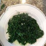 British Kale Refogada with Garlic Appetizer