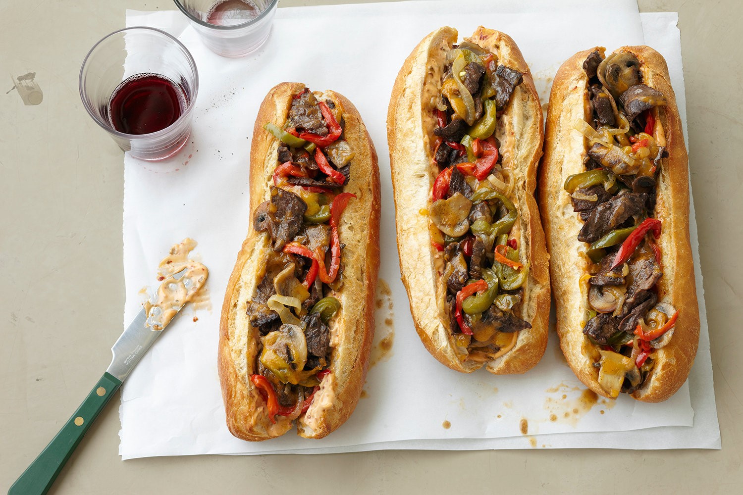 American Screaming Eagle Cheesesteak Sub Recipe Appetizer