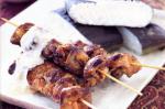 American Satay Chicken With Lontong Rice Recipe Appetizer