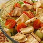 Fattoush Salad Bread arabic recipe